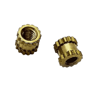 Brass Cylinder Knurled Threaded M2 3mm