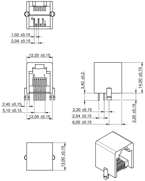 RJ12, DS1133-S60BPX - Image 2